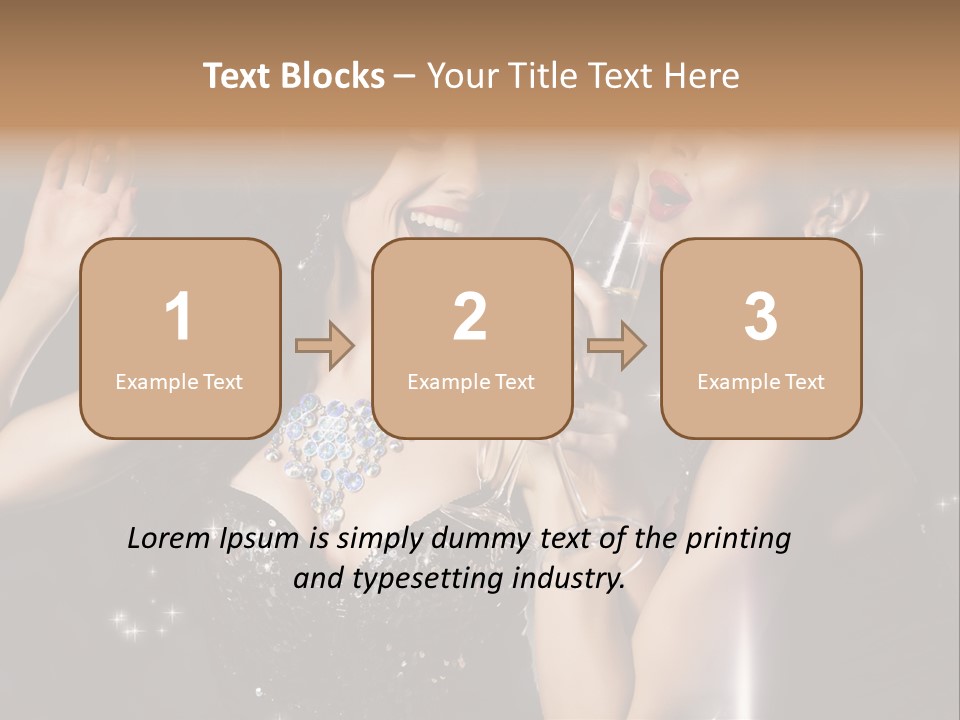 Life Woman New Year PowerPoint Template