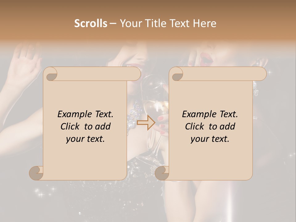 Life Woman New Year PowerPoint Template