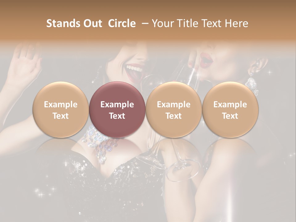 Life Woman New Year PowerPoint Template