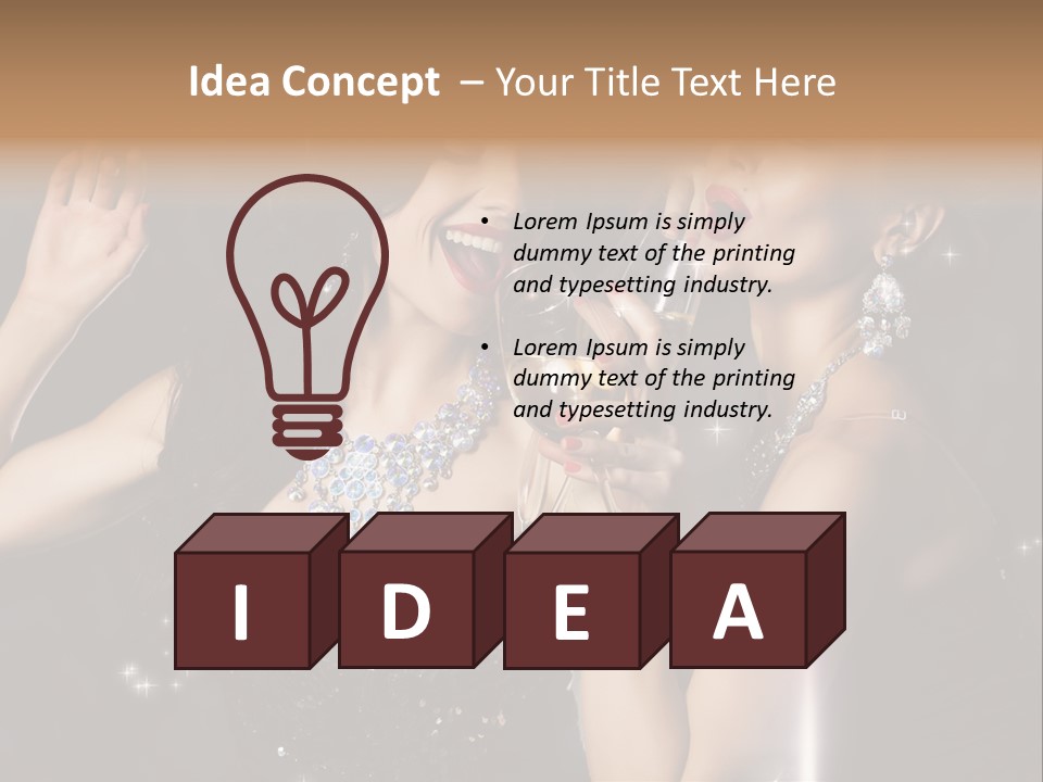 Life Woman New Year PowerPoint Template