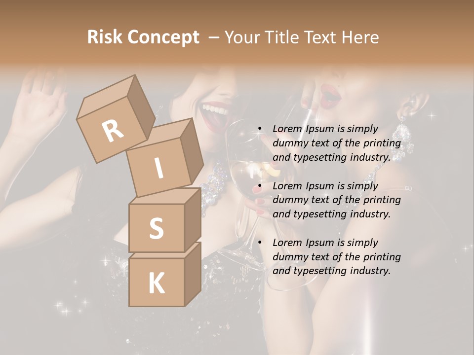 Life Woman New Year PowerPoint Template