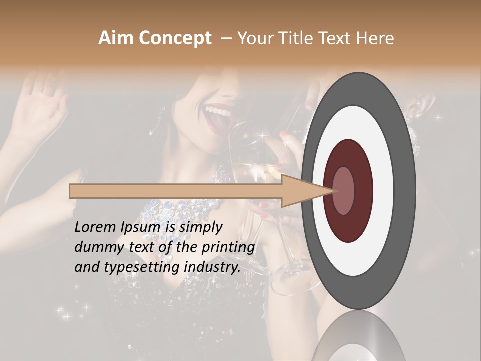 Life Woman New Year PowerPoint Template