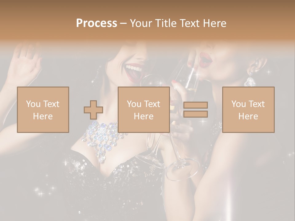 Life Woman New Year PowerPoint Template