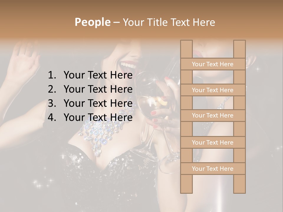 Life Woman New Year PowerPoint Template