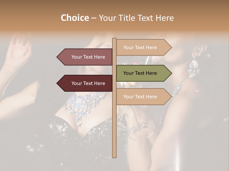 Life Woman New Year PowerPoint Template