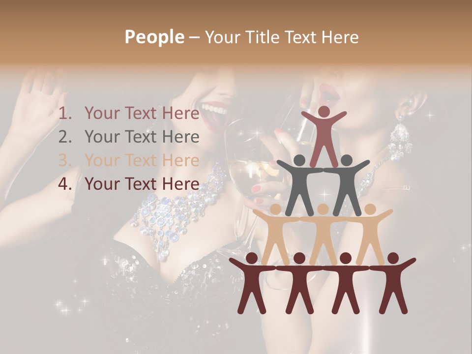 Life Woman New Year PowerPoint Template