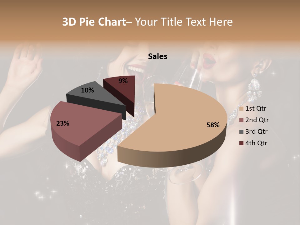 Life Woman New Year PowerPoint Template