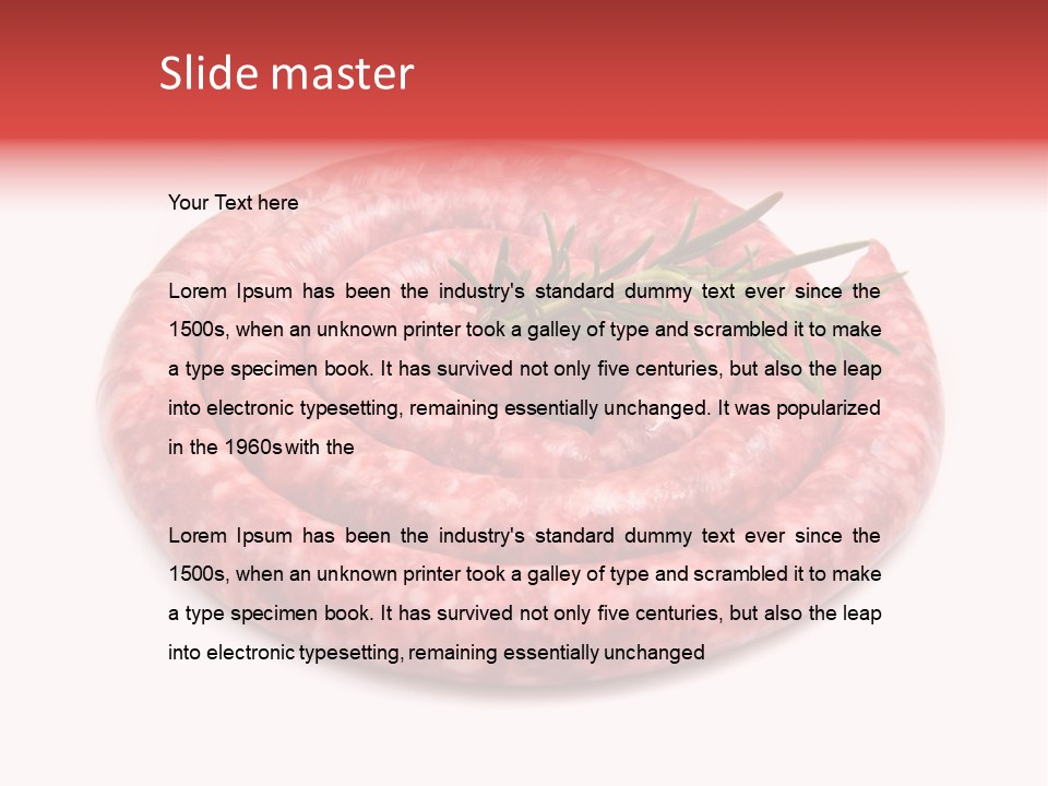 Pranzo Grigliata Ingrediente PowerPoint Template