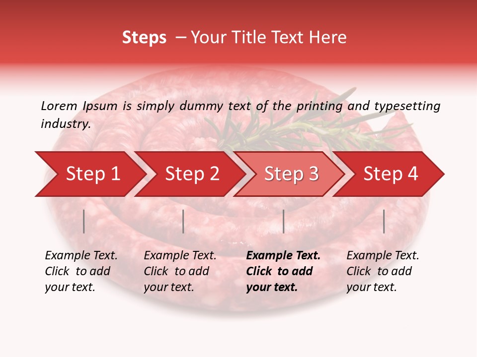 Pranzo Grigliata Ingrediente PowerPoint Template