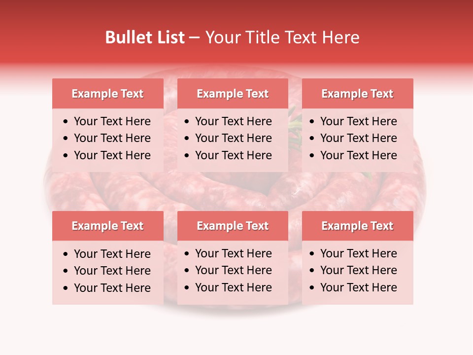 Pranzo Grigliata Ingrediente PowerPoint Template