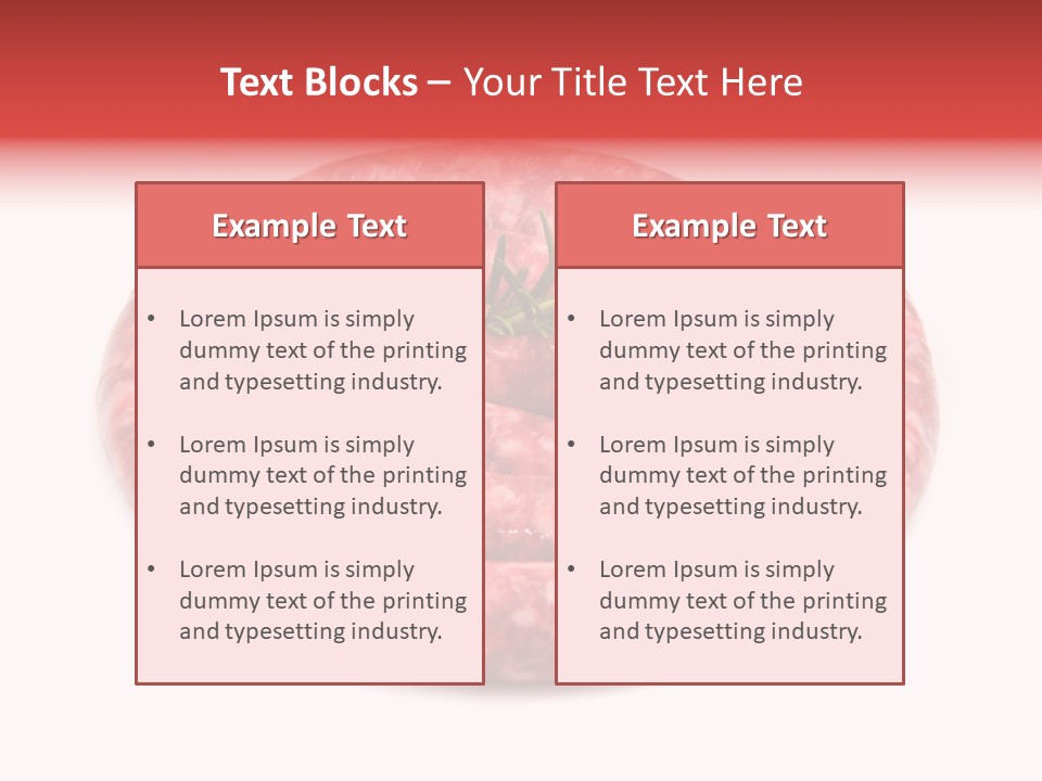 Pranzo Grigliata Ingrediente PowerPoint Template