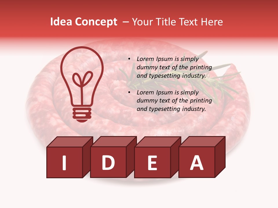 Pranzo Grigliata Ingrediente PowerPoint Template