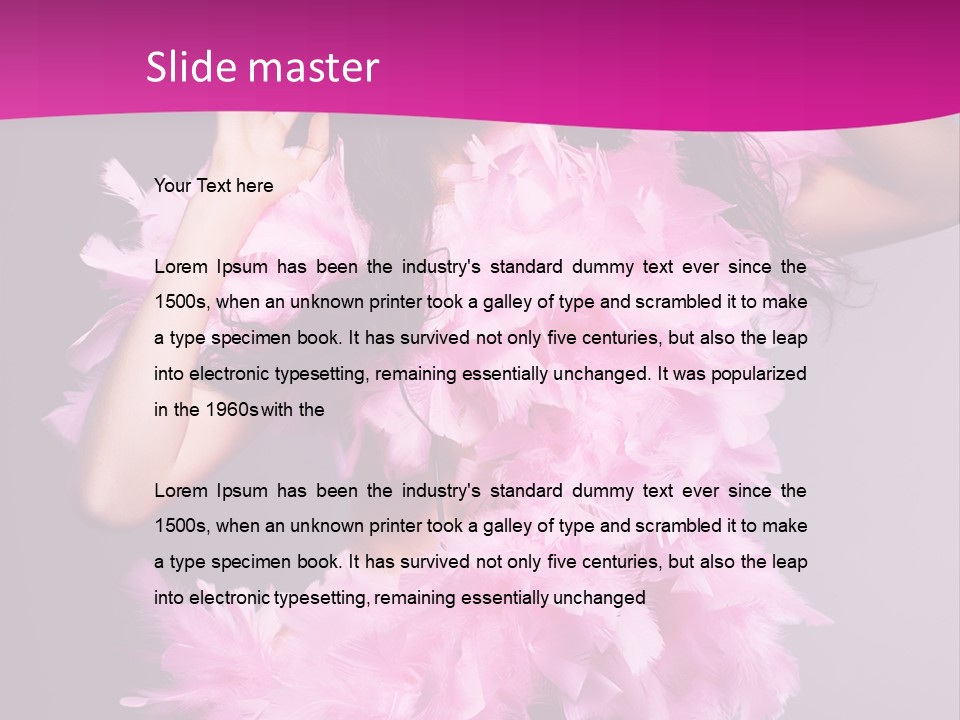 Acting Caucasian Beautiful PowerPoint Template