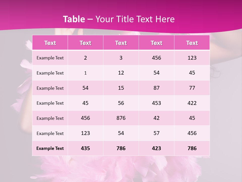 Acting Caucasian Beautiful PowerPoint Template