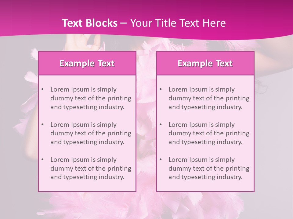 Acting Caucasian Beautiful PowerPoint Template