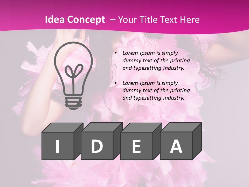 Acting Caucasian Beautiful PowerPoint Template