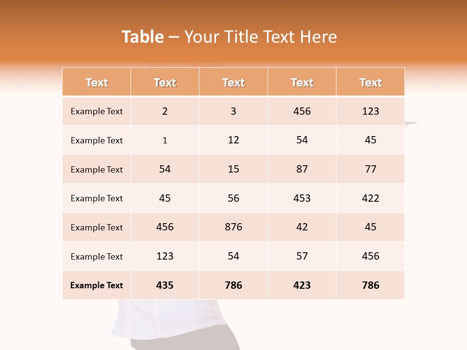 Portrait Food Male PowerPoint Template