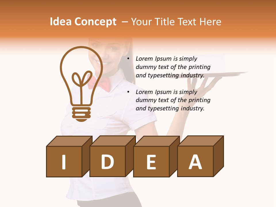 Portrait Food Male PowerPoint Template