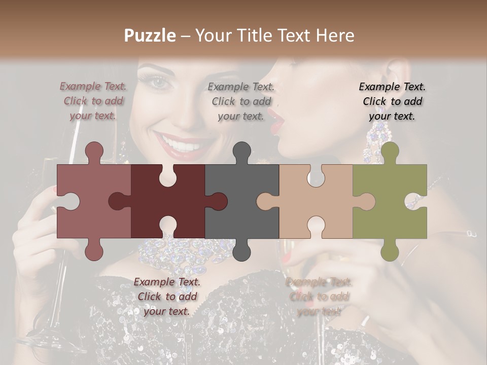 Dress People Christmas PowerPoint Template