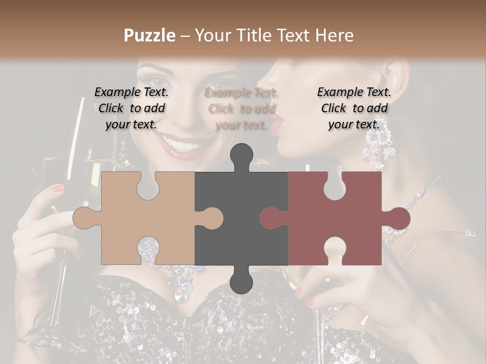 Dress People Christmas PowerPoint Template