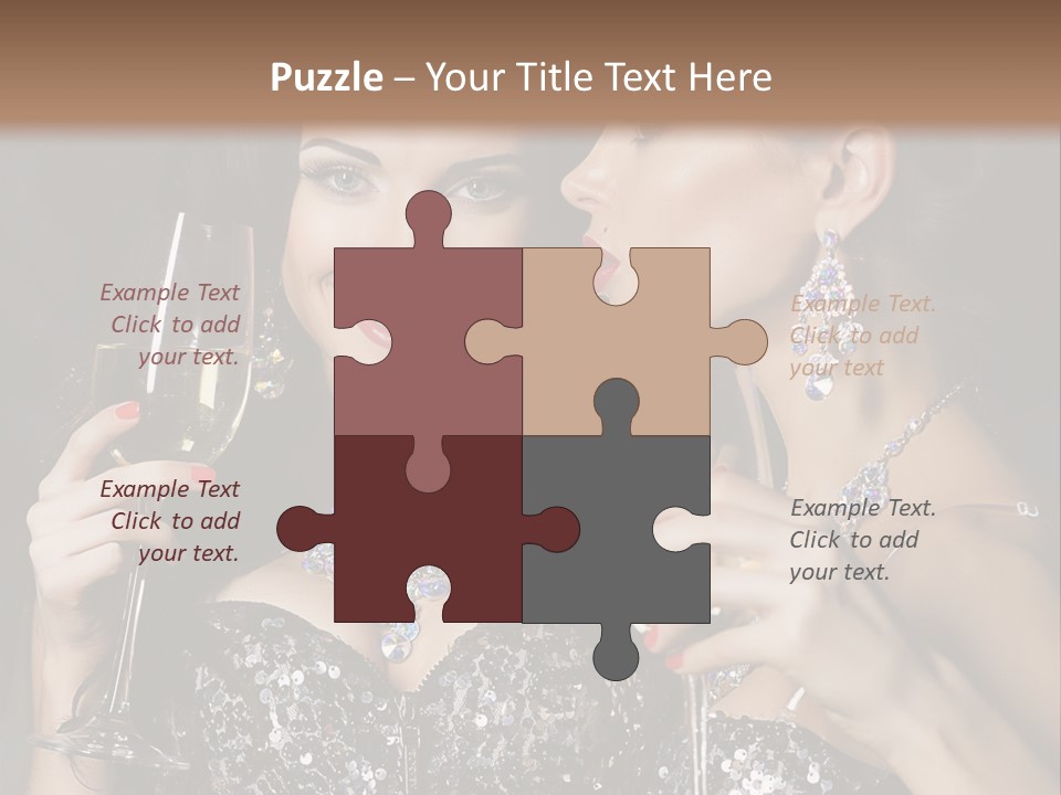 Dress People Christmas PowerPoint Template