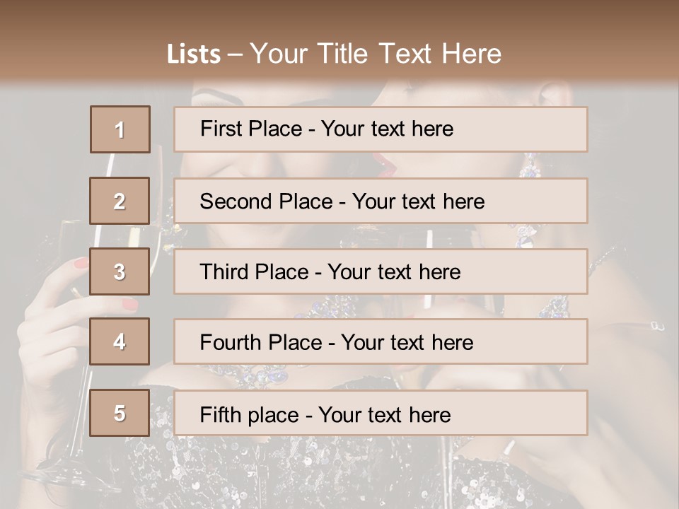 Dress People Christmas PowerPoint Template
