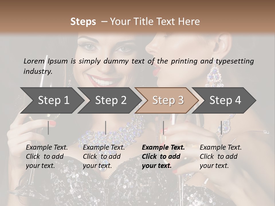 Dress People Christmas PowerPoint Template