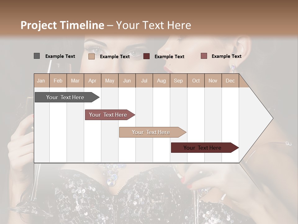 Dress People Christmas PowerPoint Template