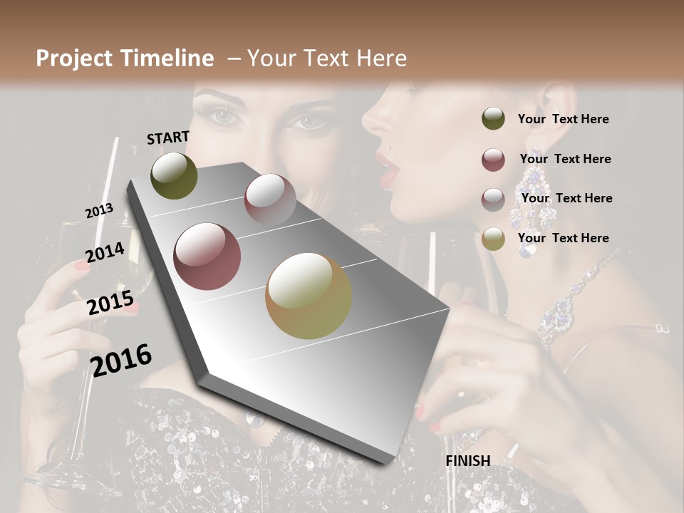 Dress People Christmas PowerPoint Template