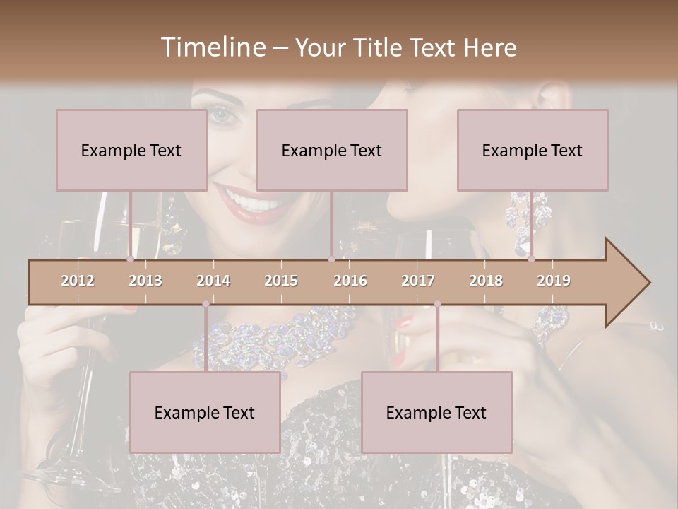 Dress People Christmas PowerPoint Template