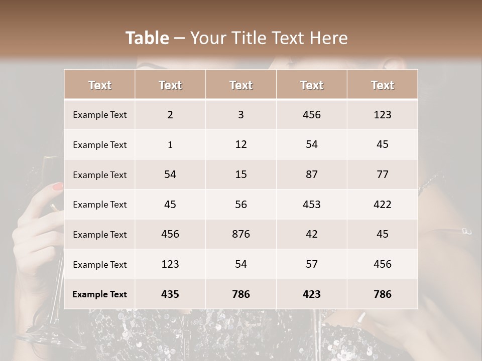 Dress People Christmas PowerPoint Template