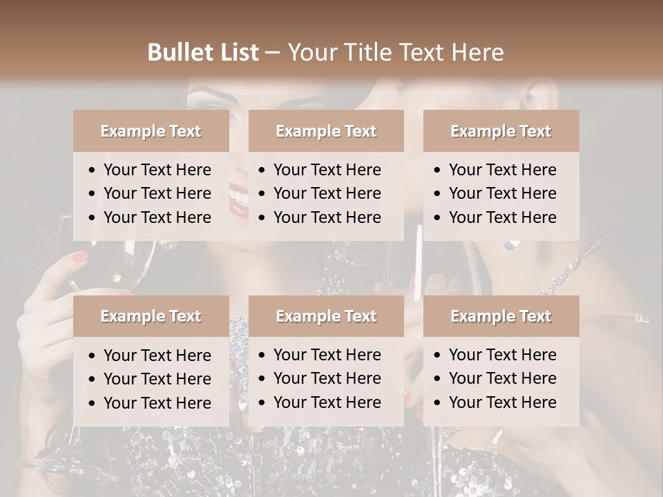 Dress People Christmas PowerPoint Template