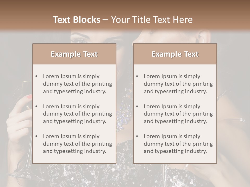 Dress People Christmas PowerPoint Template