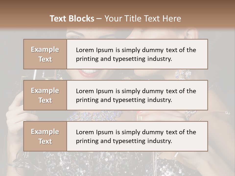 Dress People Christmas PowerPoint Template