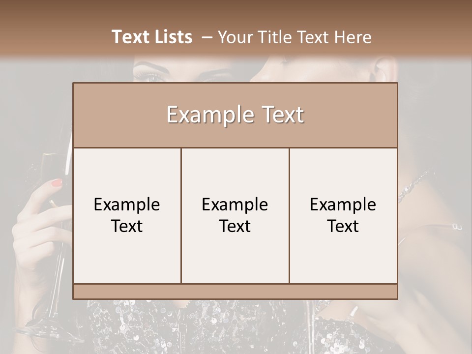Dress People Christmas PowerPoint Template