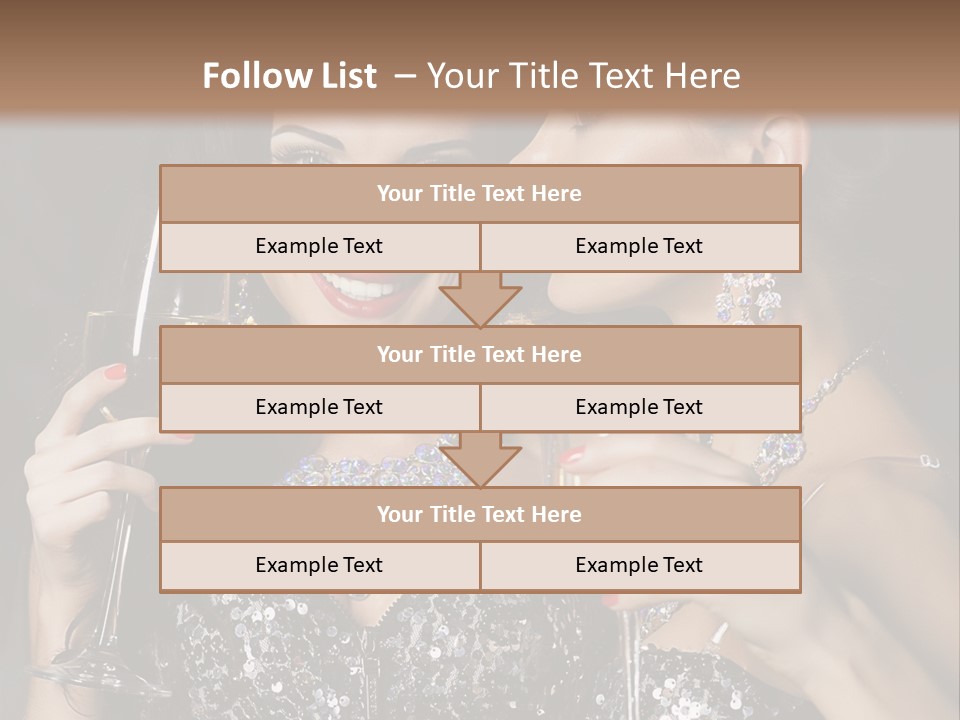 Dress People Christmas PowerPoint Template