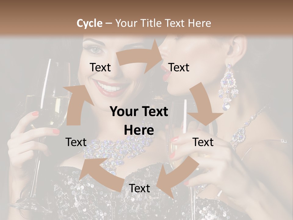 Dress People Christmas PowerPoint Template