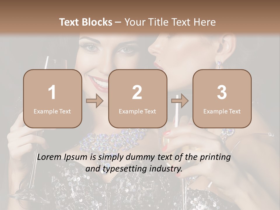 Dress People Christmas PowerPoint Template