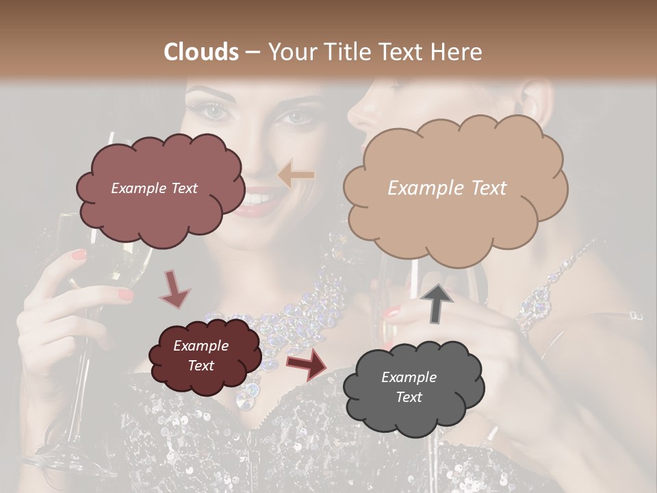 Dress People Christmas PowerPoint Template