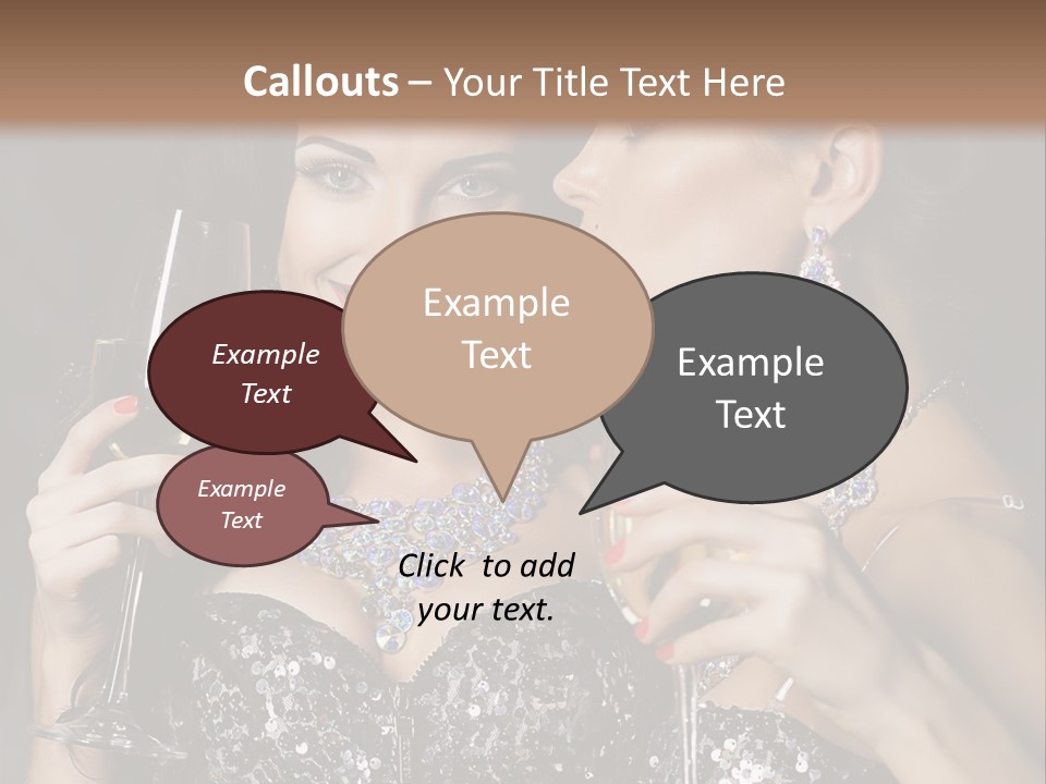 Dress People Christmas PowerPoint Template