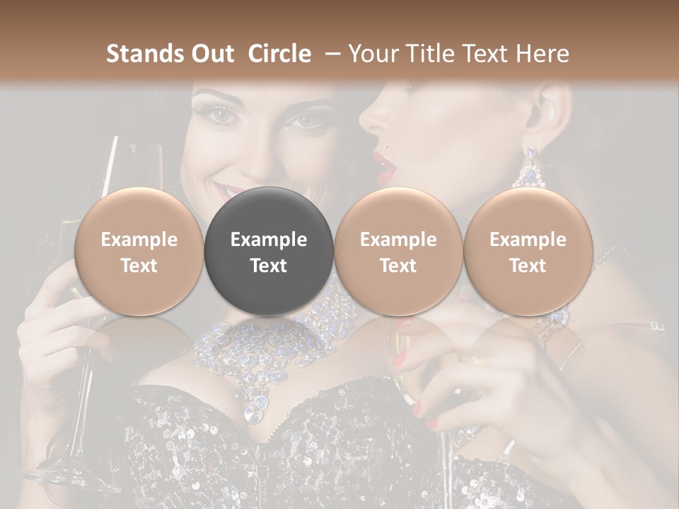 Dress People Christmas PowerPoint Template