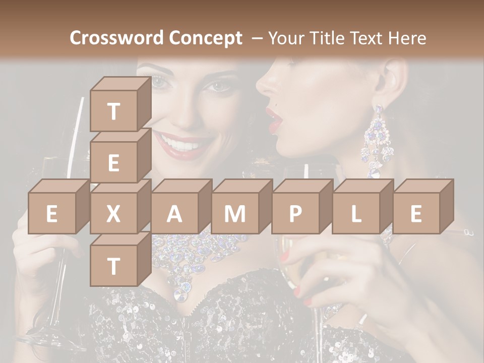 Dress People Christmas PowerPoint Template