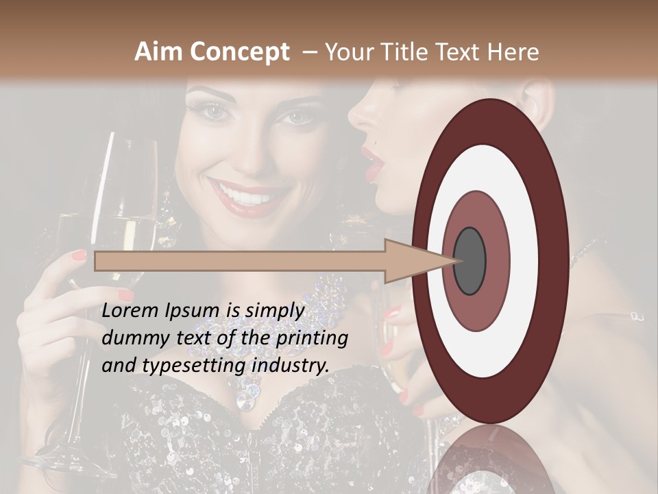 Dress People Christmas PowerPoint Template