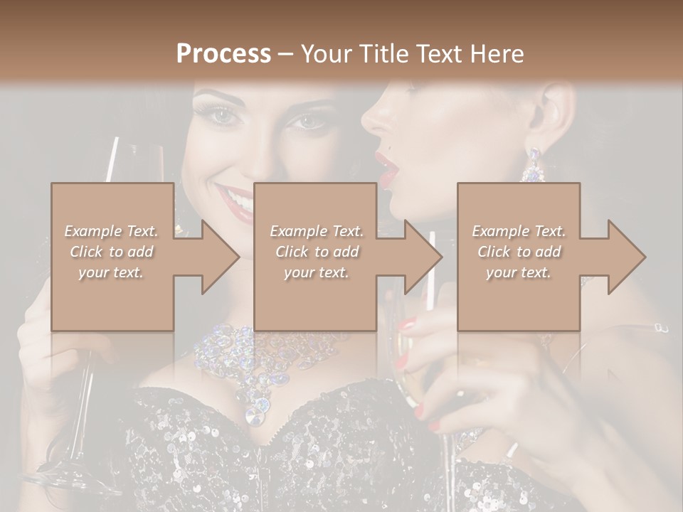 Dress People Christmas PowerPoint Template