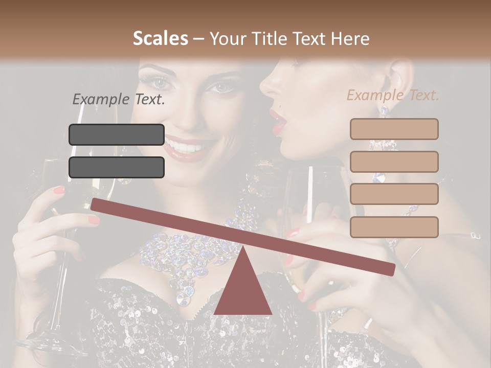 Dress People Christmas PowerPoint Template