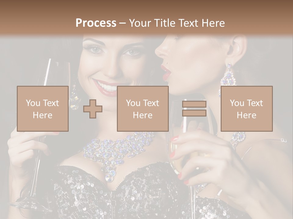 Dress People Christmas PowerPoint Template