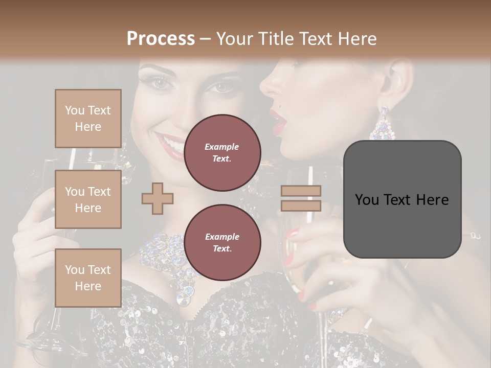 Dress People Christmas PowerPoint Template