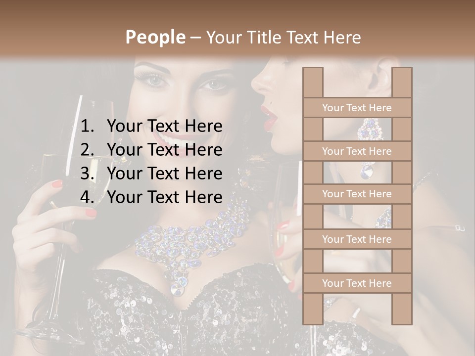 Dress People Christmas PowerPoint Template