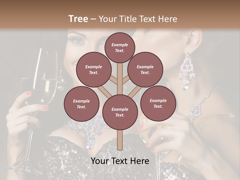 Dress People Christmas PowerPoint Template