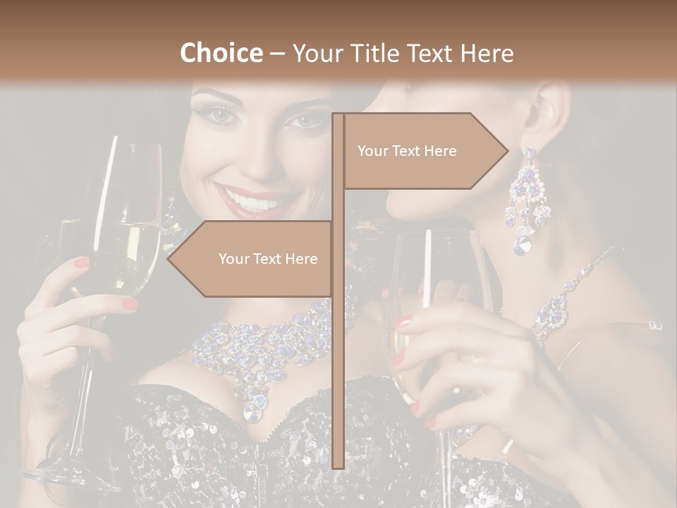 Dress People Christmas PowerPoint Template